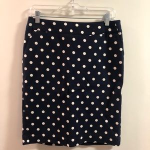 Navy Pencil Skirt